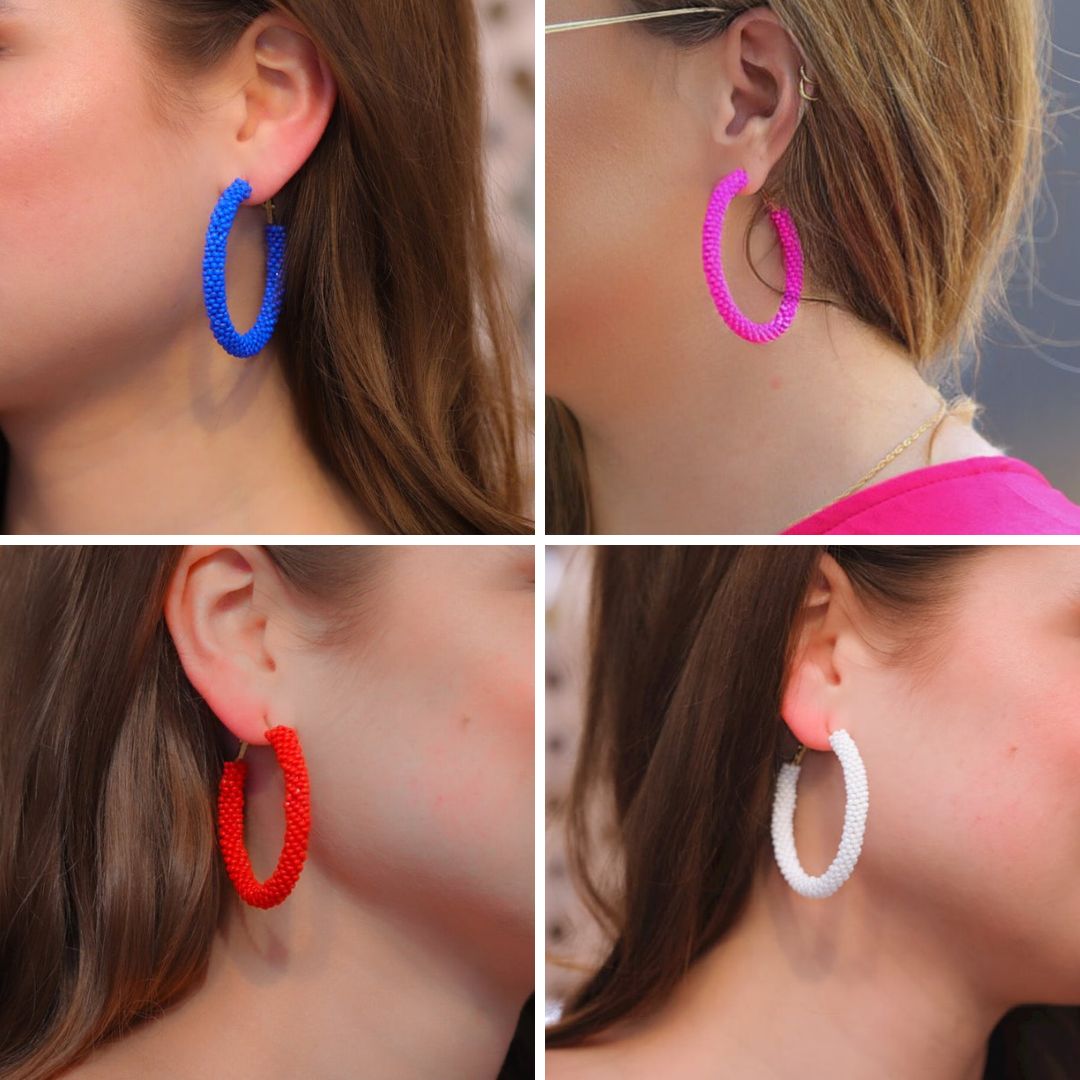 American Honey Hoop Earrings (colors)