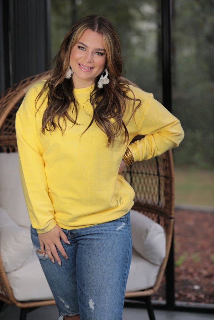 Andy Corded Vintage Pullovers YELLOW (Sydney)