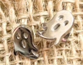 Boo Crew Ghost Earrings SILVER