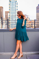 Any Occasion Ruffle Dress GREEN (Brittany)