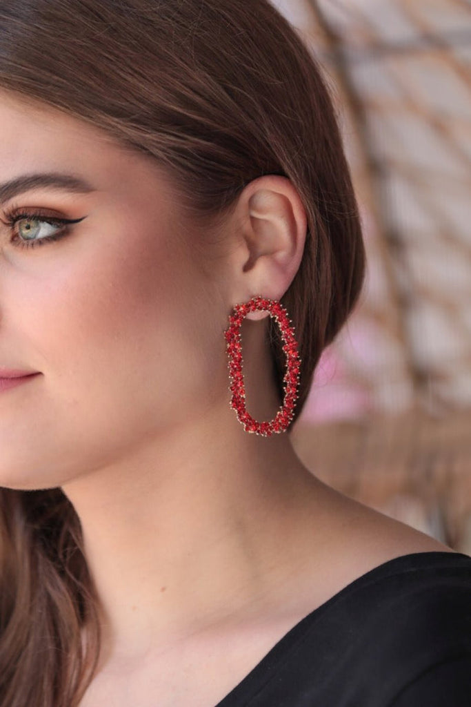 Brynn Statement Earrings RED (Brittany)