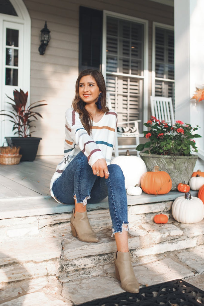 Fall Favorites Striped Top