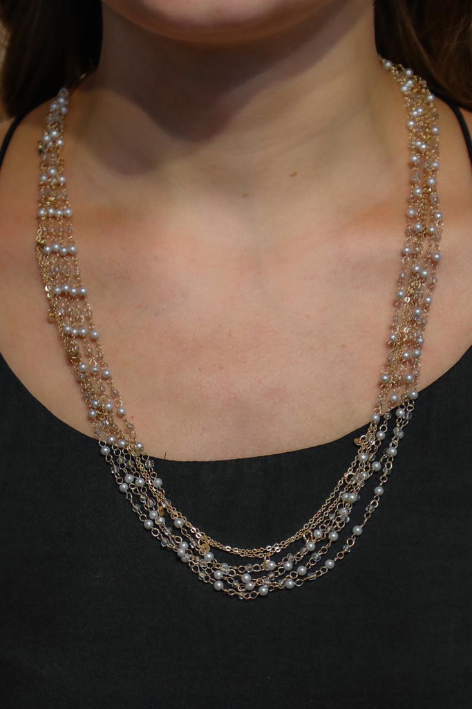 Girls Love Pearls Layered Necklace