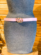 Glamour Girl Statement Belts LIGHT PINK