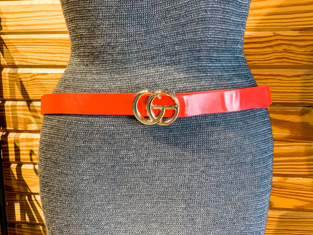 Glamour Girl Statement Belts RED
