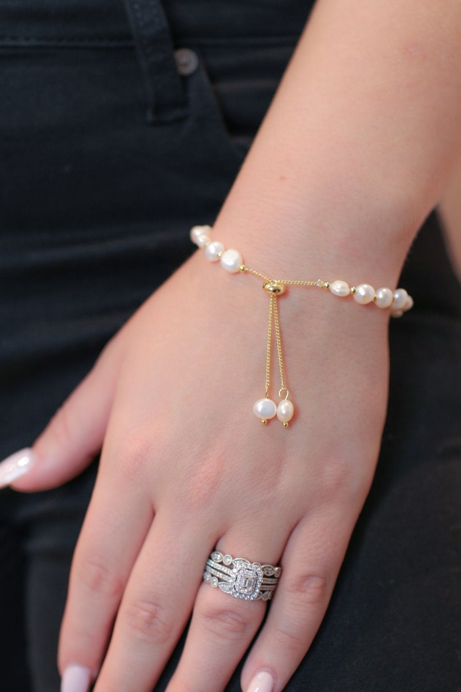 Hidden Gem Pearl Bracelet