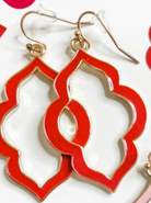 Izzie Drop Earrings RED