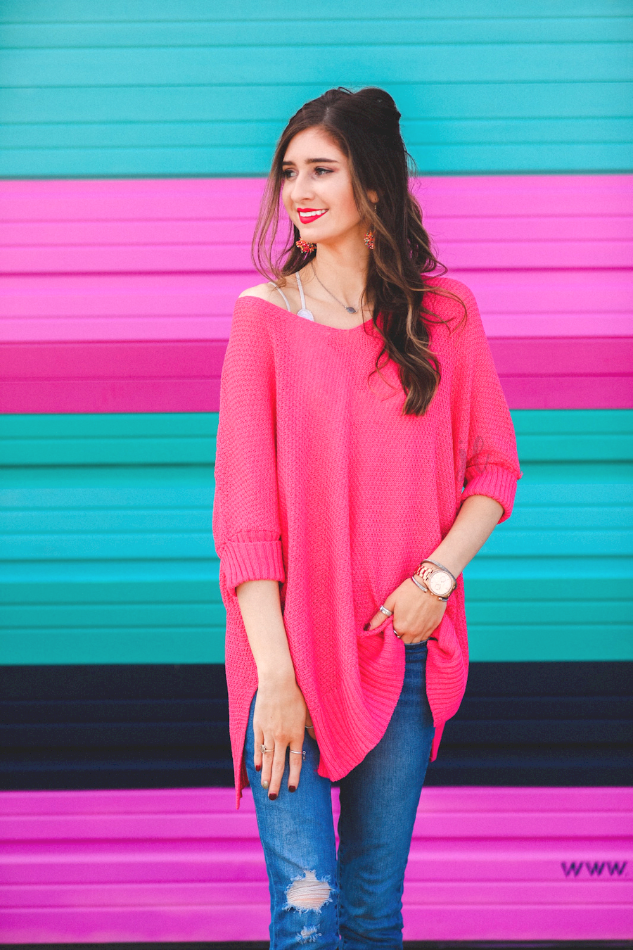 Jenna Hi Lo Tunic PINK (Taylor)