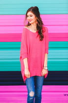 Jenna Hi Lo Tunic PINK (Taylor)