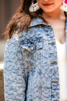 Layton Leopard Denim Jacket BRITTANY