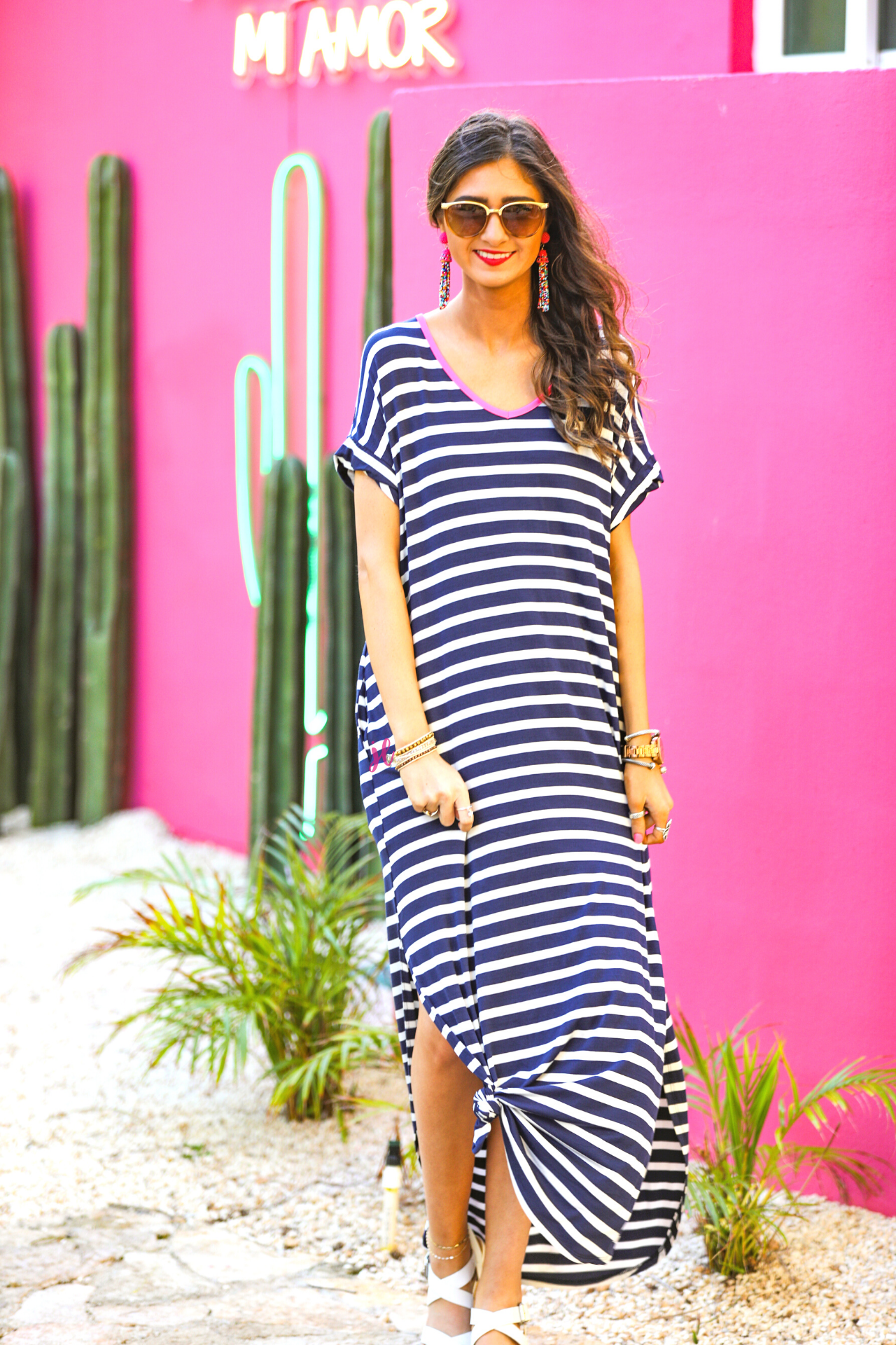 Madeline Striped Maxi Dress