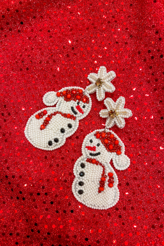 North Pole Snowman Earrings