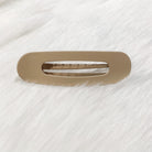 Raeh oversized spring back clip with curve design in neutral