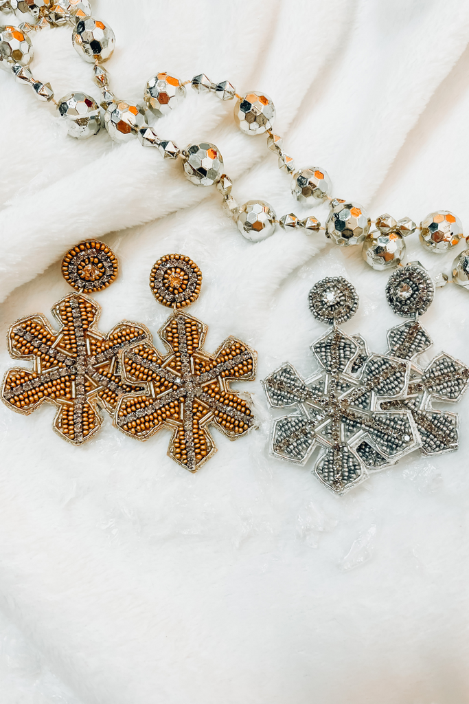 Snow Day Snowflake Earrings (colors)