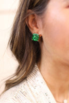 Sparkle For Days Earrings GREEN