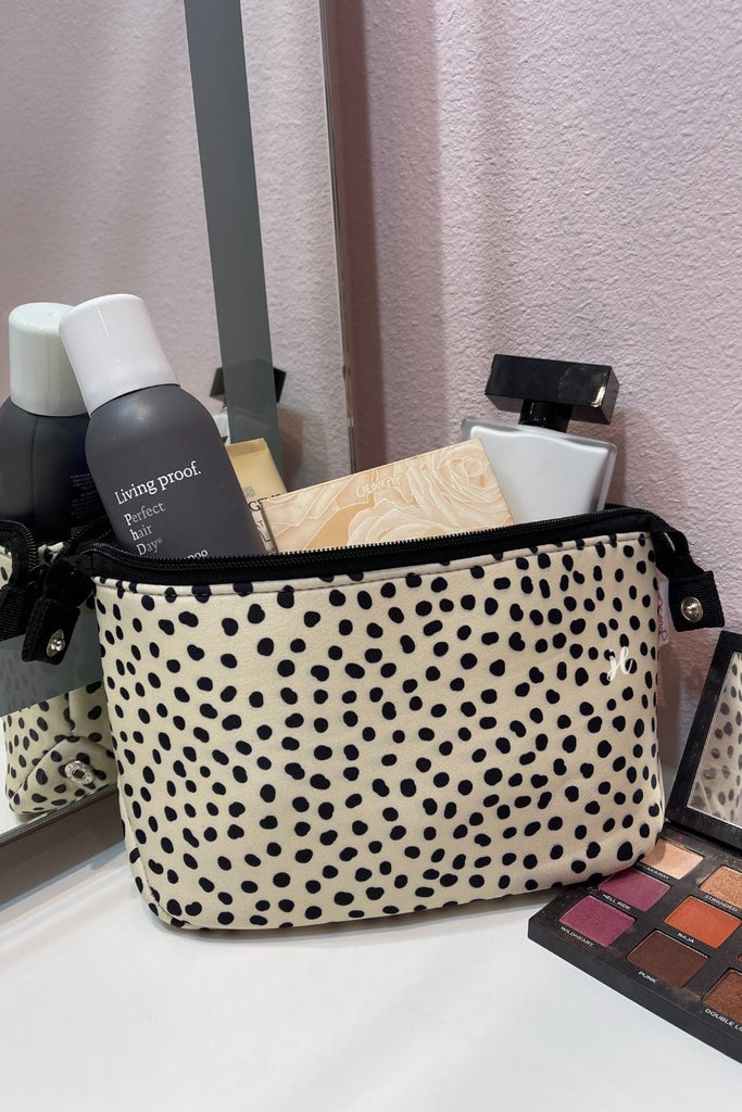 Spotted Neoprene Cosmetic Bag