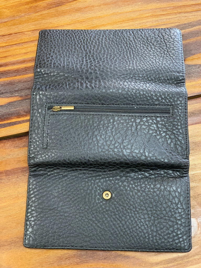 TRSK Leather Wallet - Black (Outside)