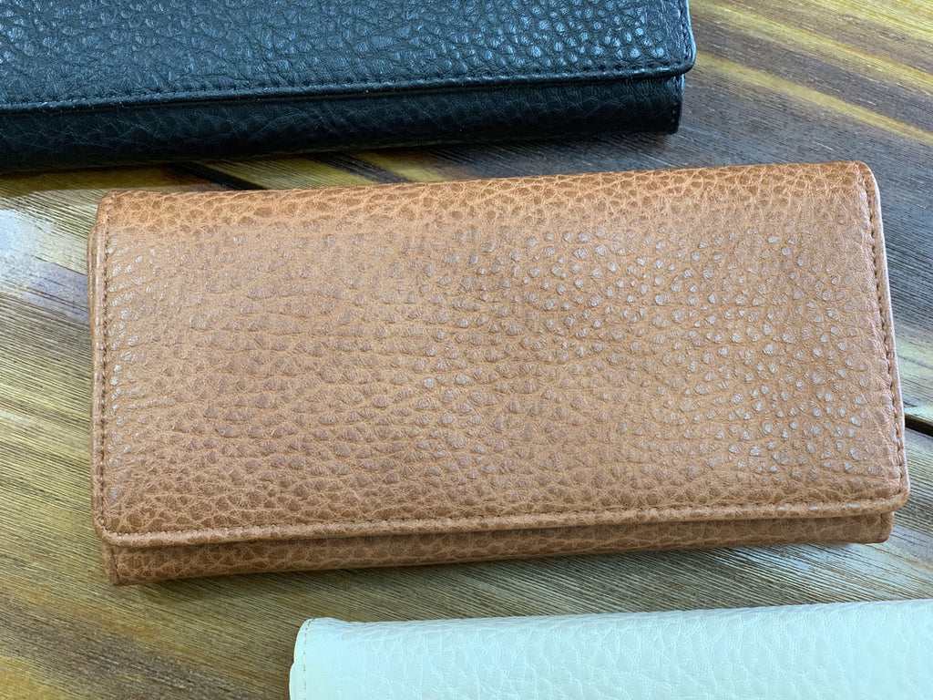 TRSK Leather Wallet - Brown (FRONT)