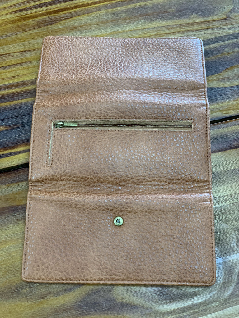 TRSK Leather Wallet - Brown (Outside)