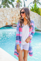 Yacht Club Striped Cardigan