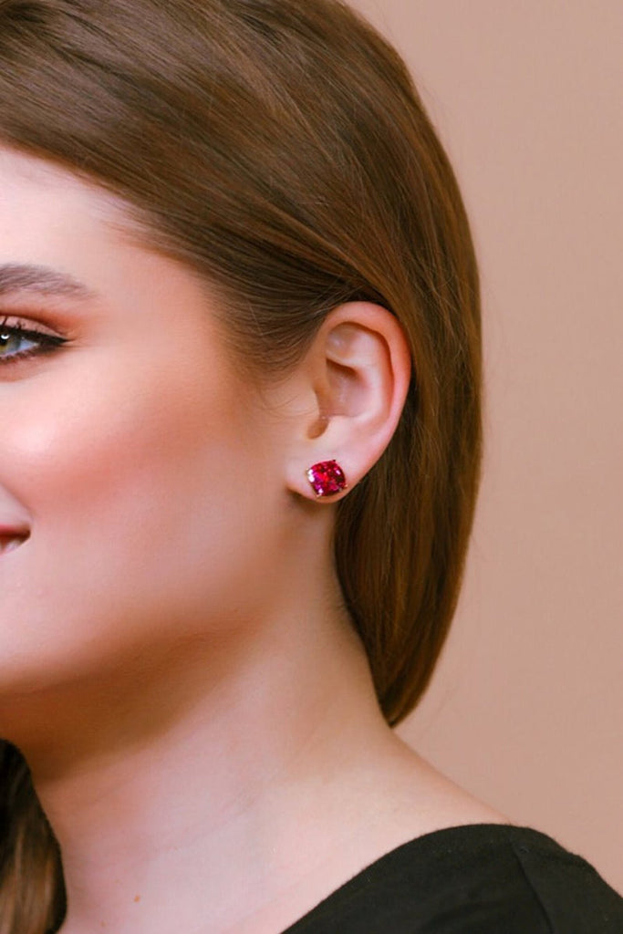 Leave A Little Sparkle Earrings HOT PINK